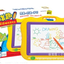 1135 Волшебная большая цветная магнитная доска для рисования, цветная доска для письма, принадлежности для детского обучения рисованию