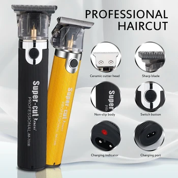 

High quality metal Pro Li T-Outliner skeleton heavy fencer cordless hair trimmer men's hair clipper