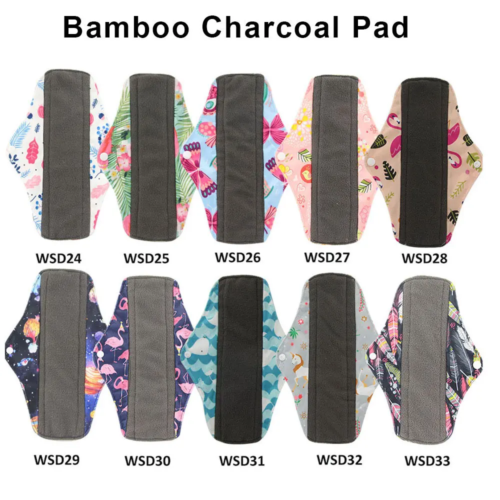 Ohbabyka-5Pcs-set-Regular-Cloth-Menstrual-Pad-Sanitary-Bamboo-Charcoal-Reusable-Washable-Panty-Liner-Regular-Overnight (1)