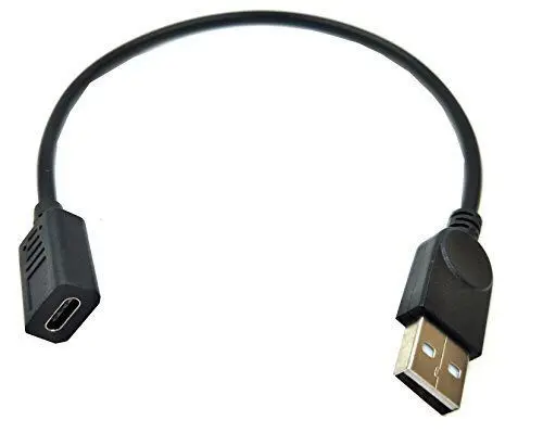 Черный Тип-c Женский к usb2.0 Мужской Разъем usb3.1 Женский к компьютерному интерфейсу кабель для передачи данных для мобильного телефона шнур питания - Цвет: Черный