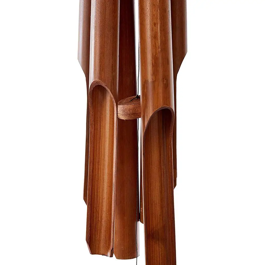 Бамбуковые колокольчики большой трубка-колокольчик кокосовое дерево ручной работы для дома и улицы стены Висячие колокольчики украшения
