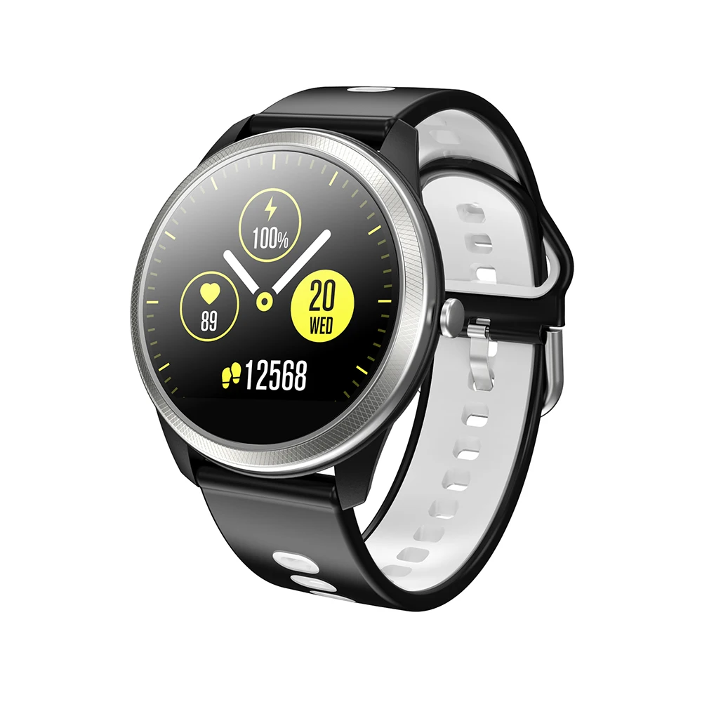 F11 Smart Watch IPS Display Screen Wristwatch Pedometer Bluetooth Smart Band Multi-Sport Modes Smart Bracelet for iOS/Android - Цвет: black and white