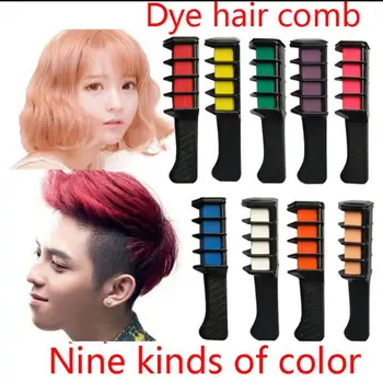 

Disposable Hair Dye Comb Mini Temporary Dyeing Hair Comb Professional 9 ColorsHairs Styling Dyeing Tools for Personal Salon Use