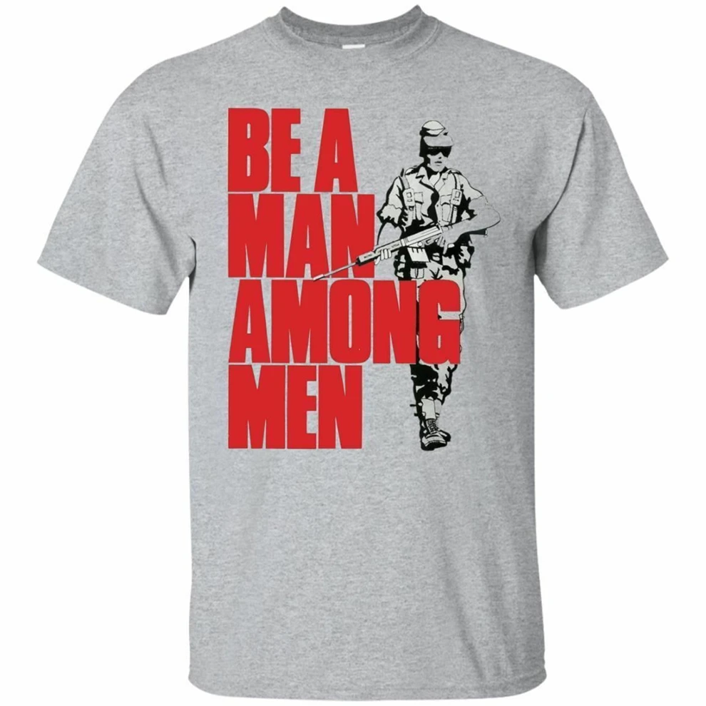 Be A Man Among Men Streetwear Funny Tee Shirt for men women new design style | Мужская одежда
