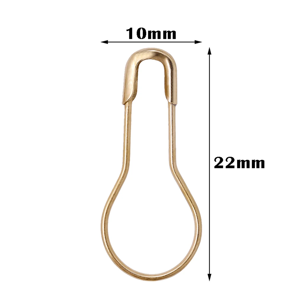 600pcs 22mm Calabash Bulb Gourd Pear Shape Small Coilless Tag Safety Pins Knitting Stitch Holder Marker for Sewing Clothes DIY