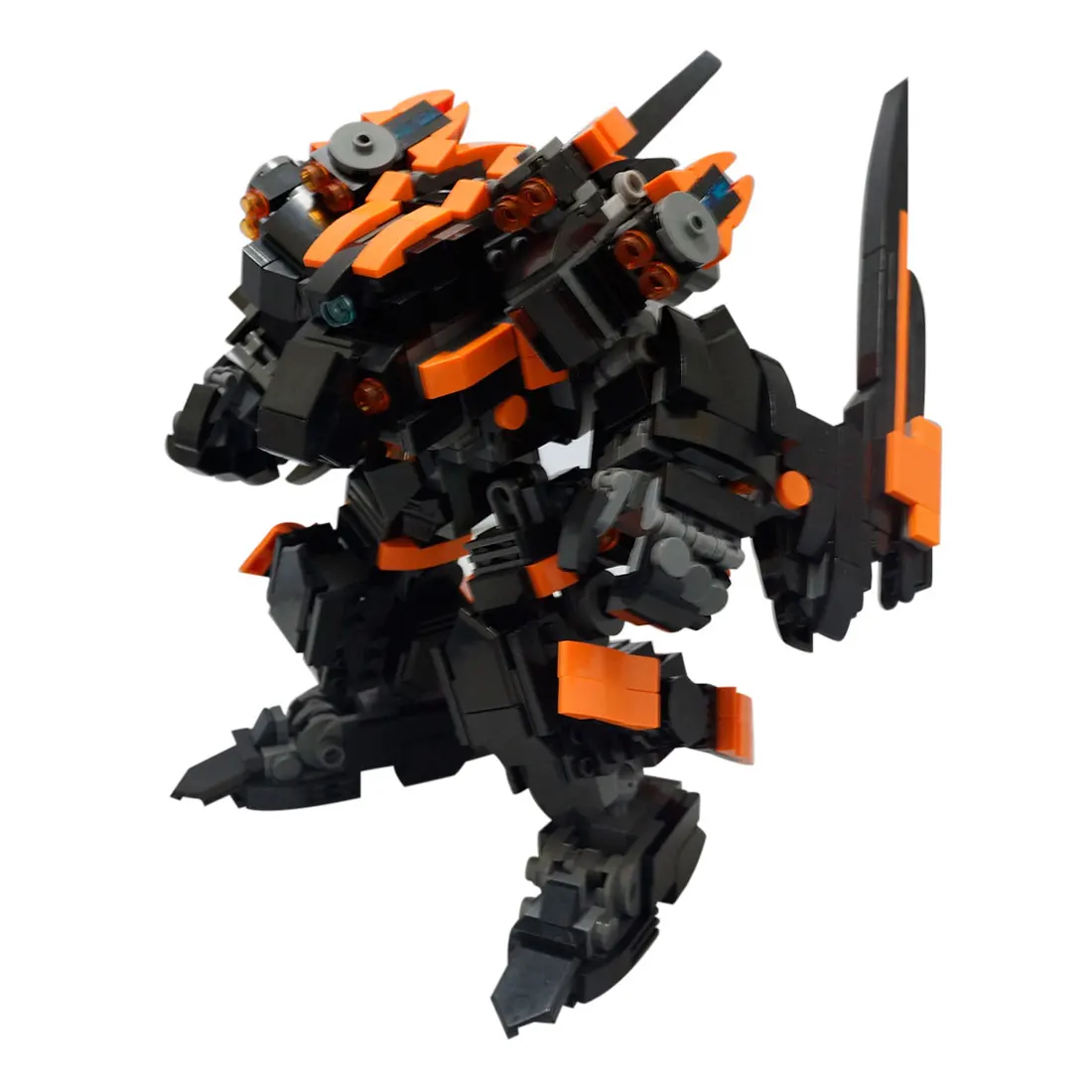 

1029Pcs Static Display Mini Mecha Bricks Fighting Mecha Model Small Particle Building Blocks Educational Toy with Weapon