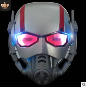 

200pcs/lot The Avengers Spiderman Captain America Iron Man Halloween Mask LED Glowing Super Hero Hulk Batman Mask