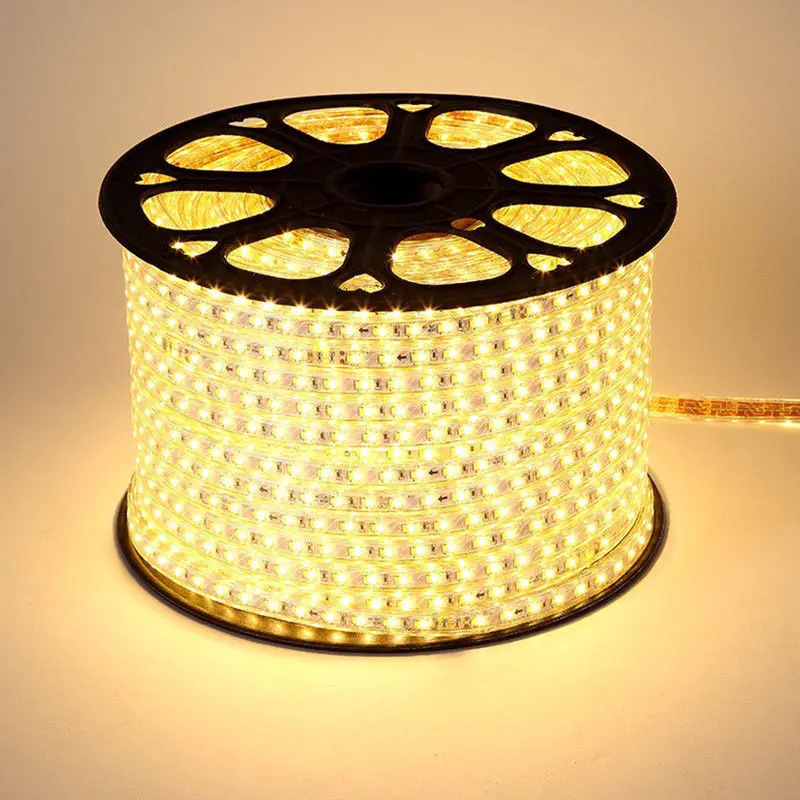 cheap Super Bright SMD2835 220V LED Strip Light 1M 5M 10M 15M 20M 25M Kitchen Outdoor Garden Lamp Tape with EU Plug