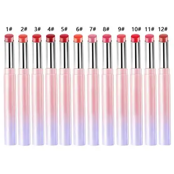 

1pcs Waterproof Makeup Lipstick Popular Red Nude Colors Gloss stick Lasting Matte Colors Lip 12 Long Lip Matte lip N7V6