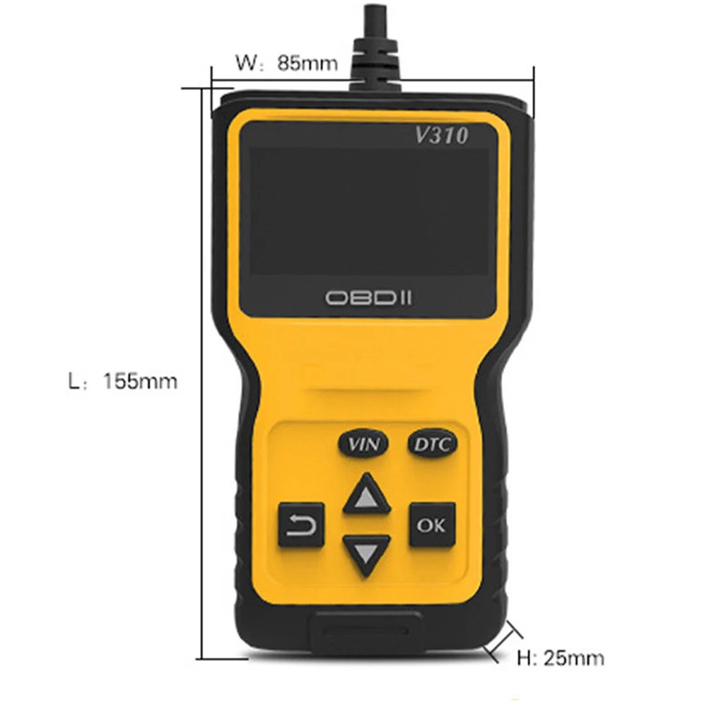Ancel V310 OBD Код считыватель сканер автомобиля проверки двигателя кабель моталки