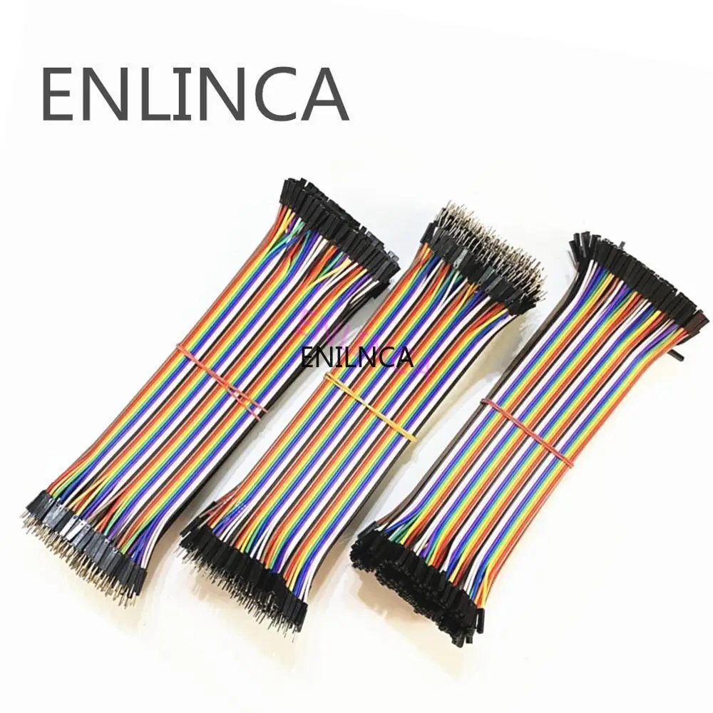 Dupont Line 40-120pcs 10CM 40Pin Male to + Female and Jumper Wire Cable for DIY KIT | Электронные компоненты и