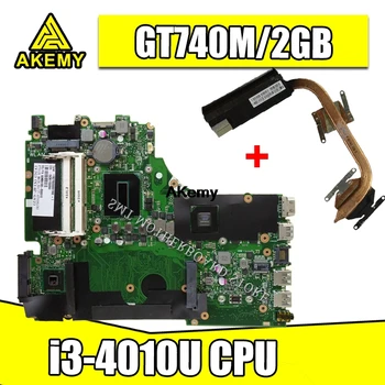 شراءل For Asus X750JN X750JB X750J A750J K750J اللوحة الأم الكمبيوتر المحمول Mainboard I3-4010U وحدة المعالجة المركزية GT740M/2 GB الحرة المبرد