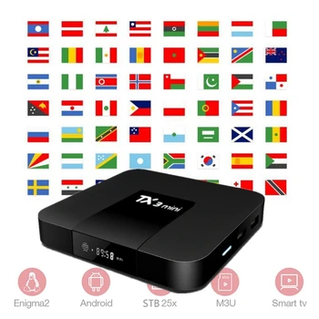 

Android TV Box support IPTV German Dutch Greek Poland Arabic Portugal Spain IPTV M3u abonnemt Albania Turkey no app included