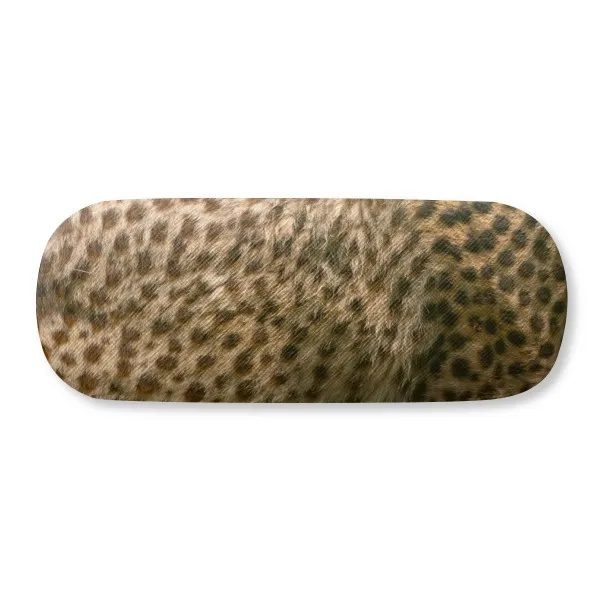 

Leopard Feather Abstract Design Glasses Case Eyeglasses Clam Shell Holder Storage Box