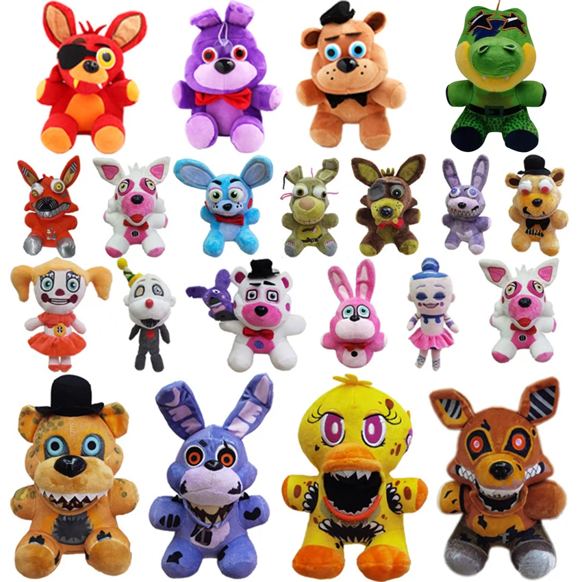 Новые плюшевые игрушки FNAF Kawaii Freddys животные Фокси Бонни медведь ленбит мягкие