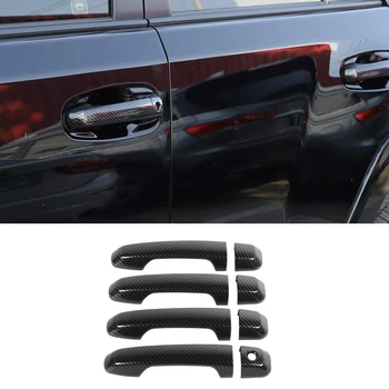 

Door Handle Cover Trim for Toyota 4Runner Pro 4WD SUV 2010-2019 (NO Smart Key Holes Carbon Fiber Grain)