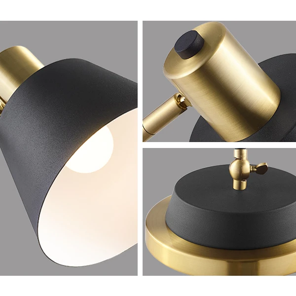  Postmodern minimalist desk lamp creative hardware art living room study bedroom bedside table lamp 