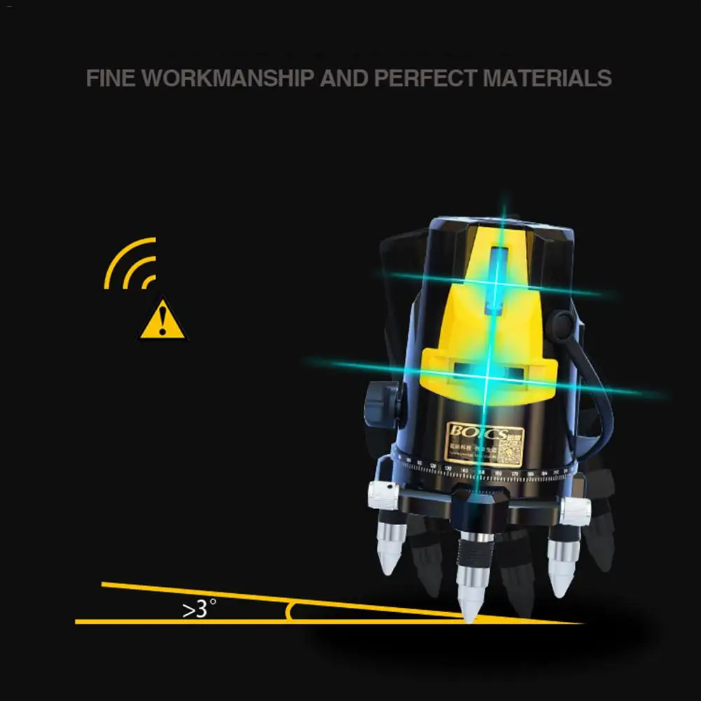 5-проводной лазерный уровень с лазером зеленого цвета свет автоматическую линию лазер с высокой точностью инфракрасный проектор линии#40
