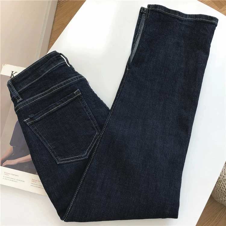 Soft High Waist Women'S Trousers Denim Loose Streetwear Jean Vintage Full Girls Jeans Woman Pants Straight Femme Pantalon Mujer
