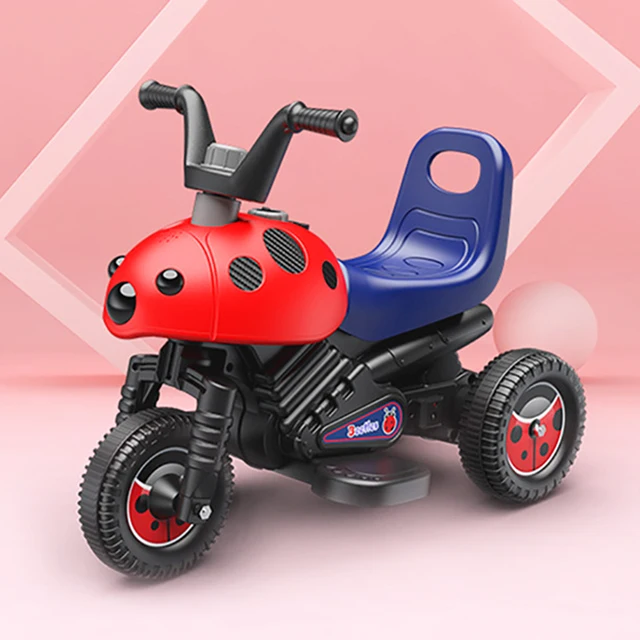 Little Yellow Duck 1-6 Years Old Children's Electric Three-wheeled Motorcycle Baby Toy Can Sit on Human Children's Battery Car 5