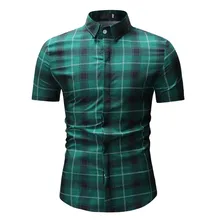 Мужские уличные рубашки на весну и зиму, мужские рубашки с коротким рукавом в полоску, повседневные облегающие рубашки, Camisa Hombre