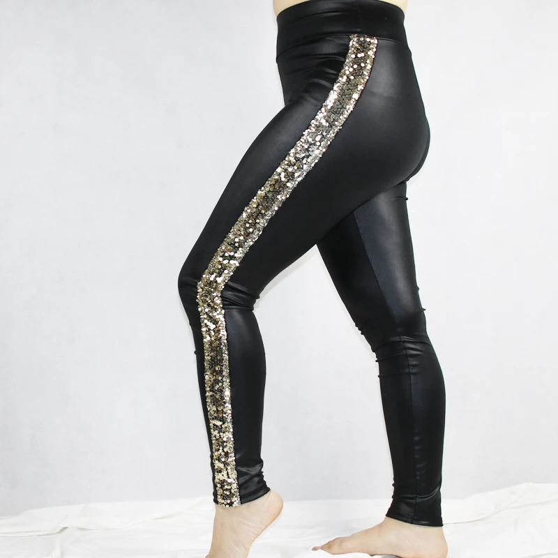 vinyl jeggings