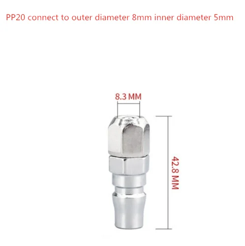 C 타입 공압 피팅 공기 압축기 호스 퀵 커플러 플러그 소켓 커넥터 pp20 pp30 pp40
