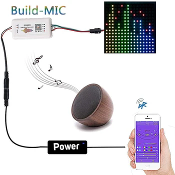 

WIFI RGB SP107E Pixel IC SPI Music Bluetooth Controller for WS2812 SK6812 SK9822 RGBW APA102 LPD8806 Strip DC5-24V
