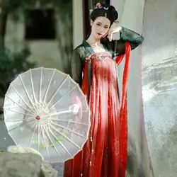 Династия Тан 2019 костюм ханьфу для женщин Древний китайский костюм национальный, этнический стиль танцевальная сцена китайский стиль