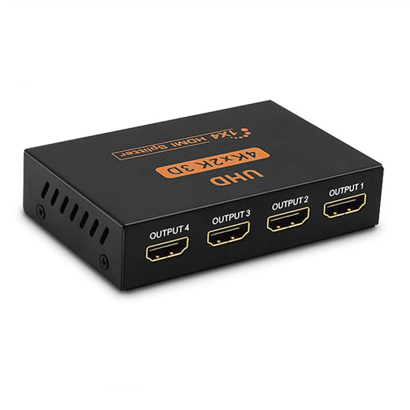 Сплиттер Trumsoon HDMI 1x2 1x4 Переключатель концентратор 1080P 4K для ТВ приставки PS4 ПК DVD