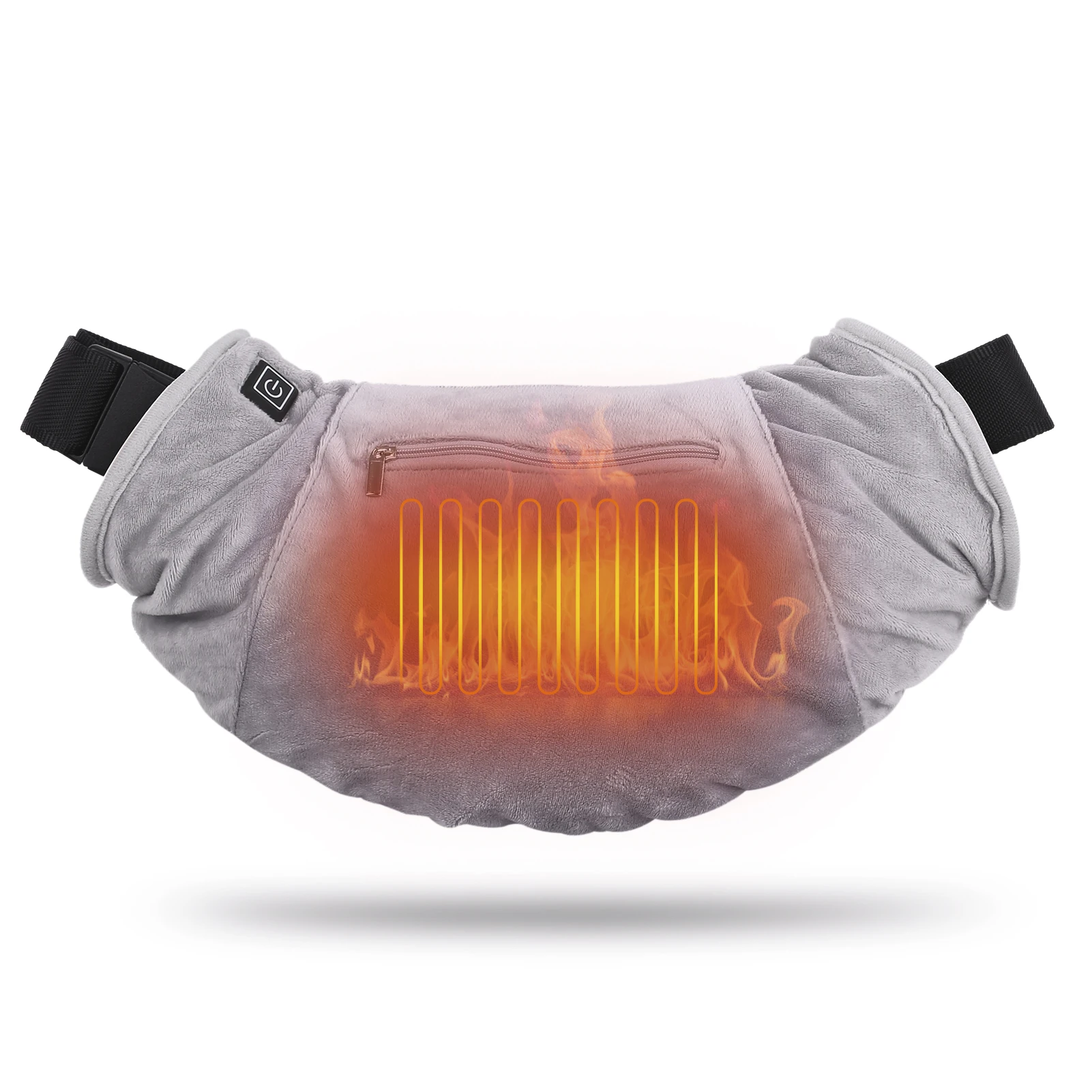 USB Electric Heated Hand Warmer Muff Fleece Lining Cold Weather Thermal