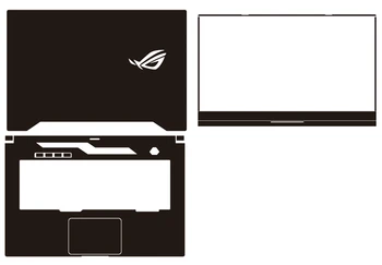 

Carbon fiber Laptop Sticker Skin Decals Cover Protector for ASUS ROG Zephyrus G15 GA502 15.6"