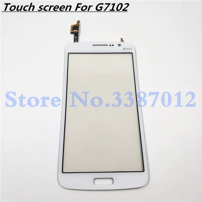 

5.25" for Samsung Galaxy Grand 2 G7102 SM-G7102 G7105 G7106 Touch Screen Digitizer Front Glass Sensor Lens White Black + 3M Tape