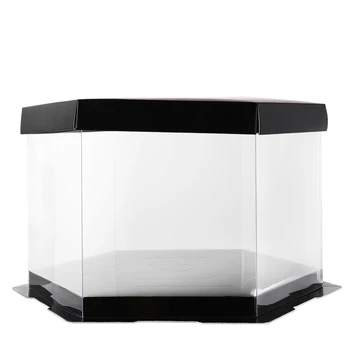 

4pcs 6 Inch Cake Boxes And Packaging Transparent Gift Box Plastic Cake Box Wedding Cake Boxes For Guests Baking Packaging Box