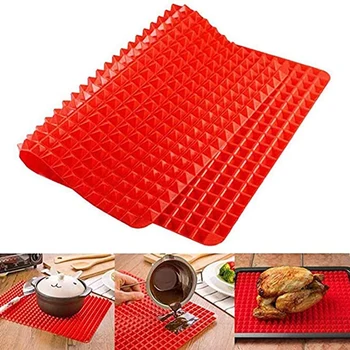 

2 Pieces of Temperature-Resistant Silicone Grill Mat Multifunctional Grill Mat Is Reduced for Grill Cooking