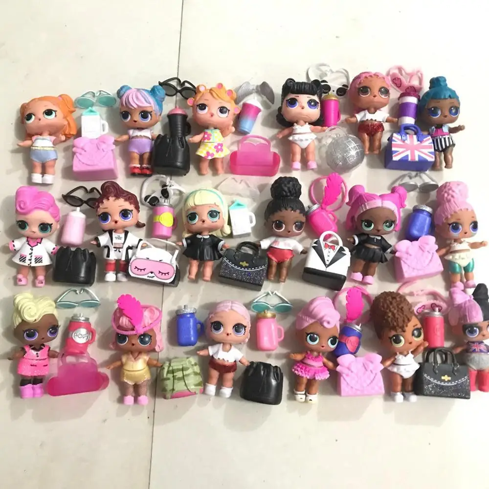 1PCS Original L.O.L. surprise 8cm doll Flashing hair with clothes and shoes bottle accessories LOLs Styles toys Girl's gift | Игрушки и