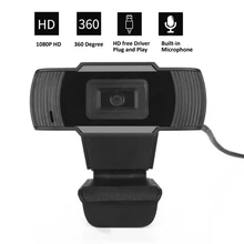 HD 1080P Webcam Mini Computer PC WebCamera with Microphone Rotatable Cameras for Live Broadcast Video Calling Conference Work