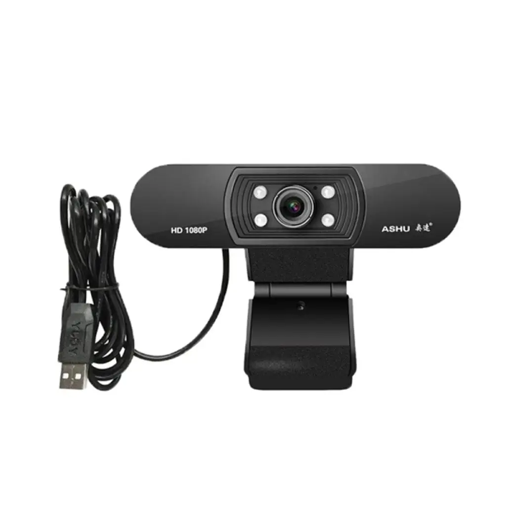 PC Webcam 1080P USB HD Camera for Online Teaching/Business Meeting, Compatible with Computer Desktop Laptop