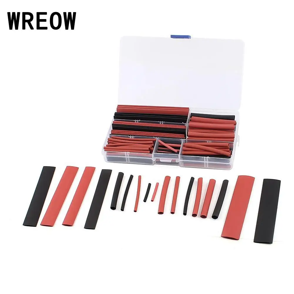 150PCS 8 Sizes Heat Shrink Tube Tubing Wire Wrap Assortment Tubing Electrical Insulation Materials & Elements