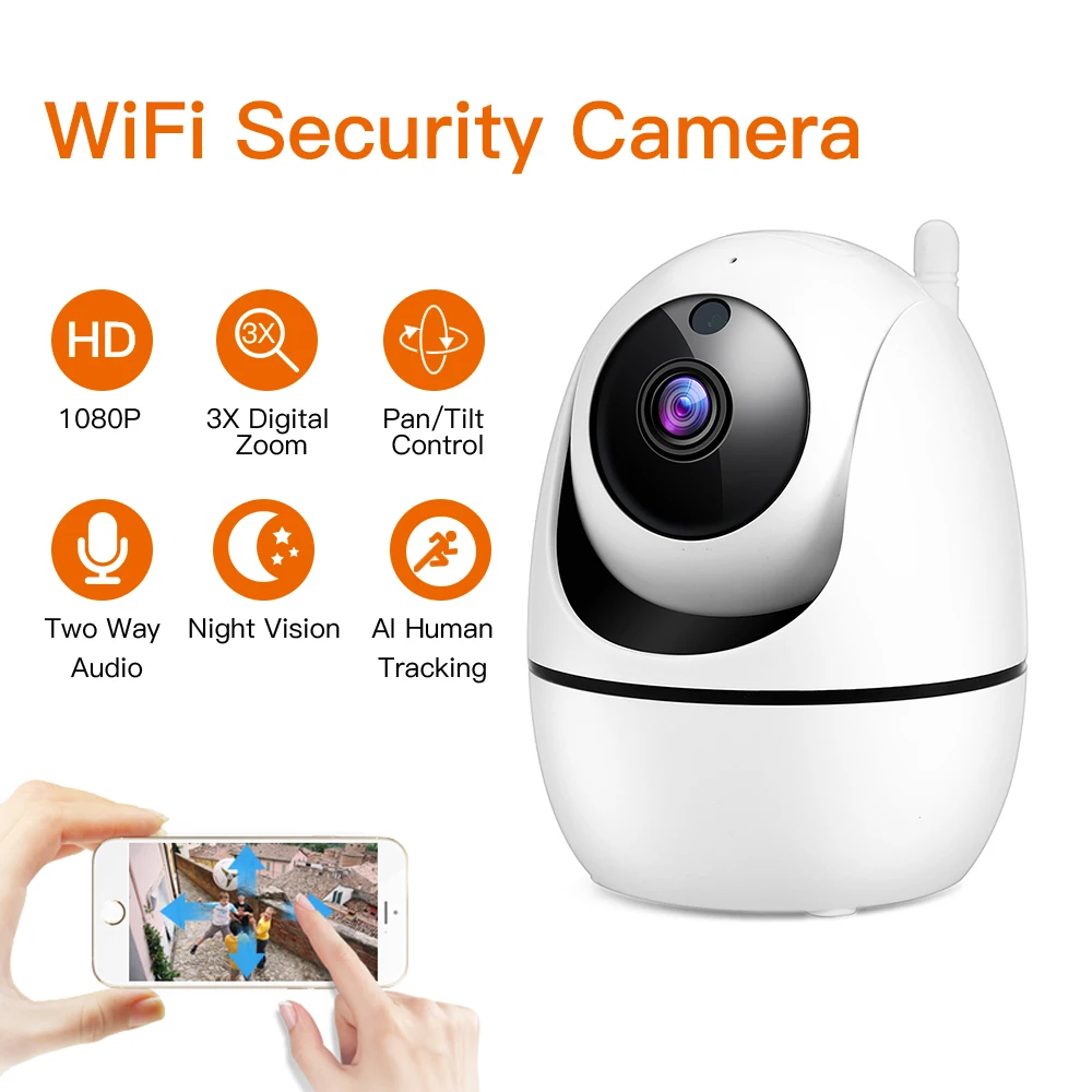 

1080P Cloud Wireless IP Camera Intelligent Auto Tracking Of Human Home Security Surveillance CCTV Network Mini Wifi Cam camara
