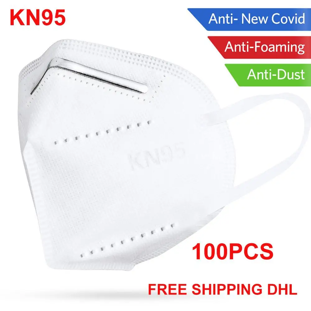 

20/50/100PCS KN95 Protective Mask Anti-Virus Antibacterial Dust Proof Pollution Face Mask Anti-fog Comfortable Mouth Masks