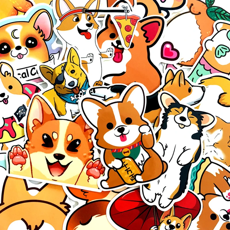 

Cartoon Yellow VSCO Stickers For Chidren Toy Waterproof Sticker to DIY Suitcase Laptop Bicycle Helmet Car Decals