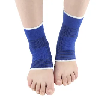 2 Stuks Elastische Gebreide Toermalijn Magnetische Therapie Enkelbrace Ondersteuning Band Sport Gym Beschermt Therapie Schoenen Enkel Protector