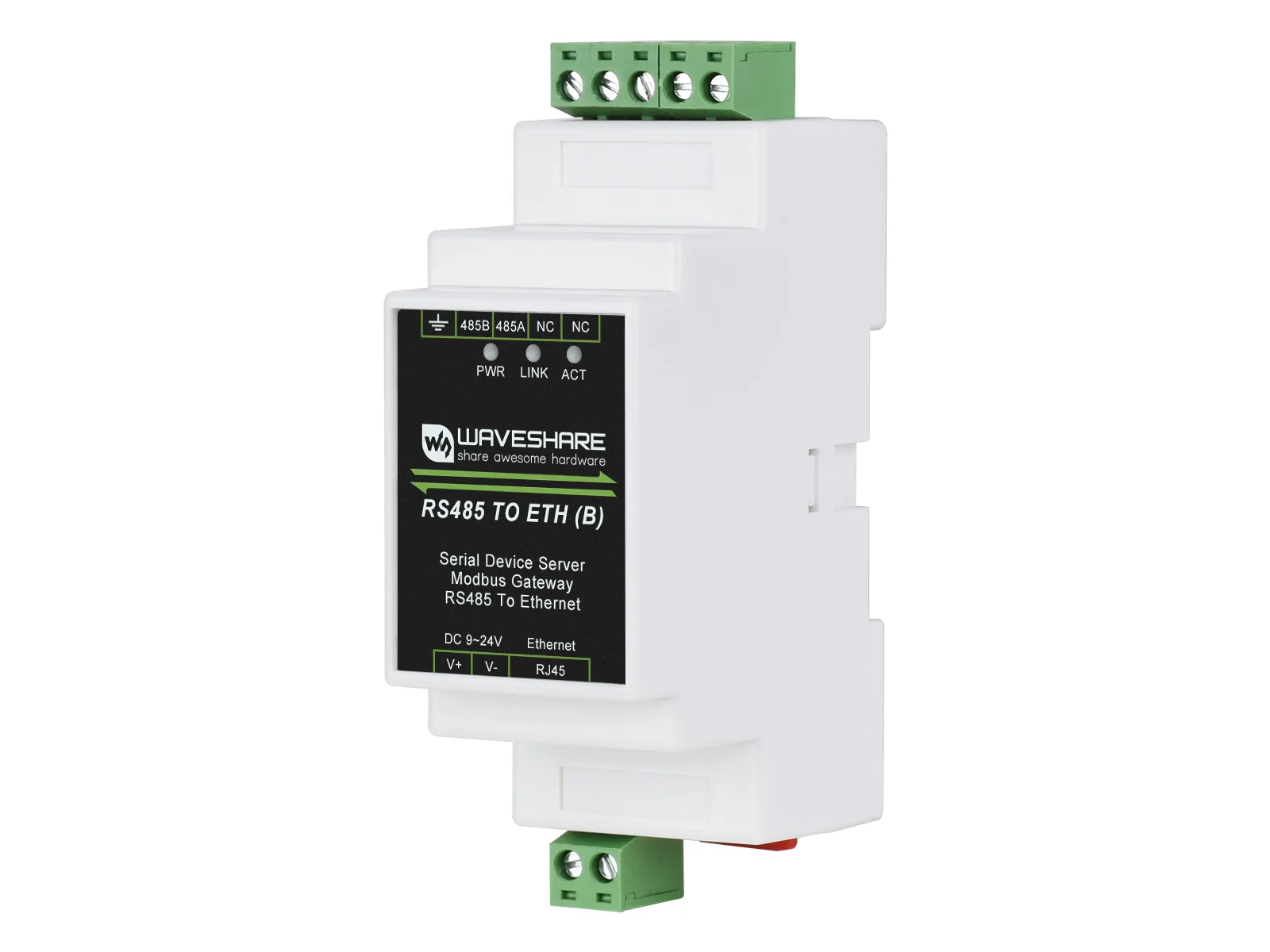 Servidor Serial Industrial Rs485 para Rj45 Ethernet Tcp ip para Serial Suporte de Montagem em Trilho Função Poe Opcional