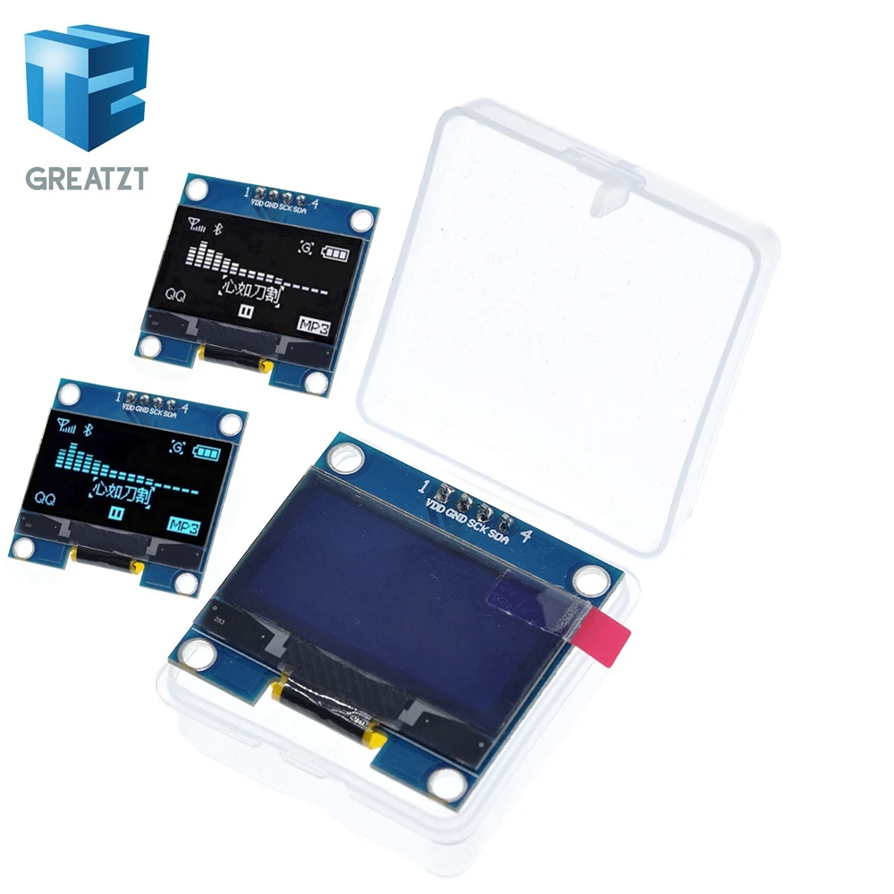 1 шт. 1.3 &quotOLED модуль Буле цвет 128x64 дюймов OLED ЖК дисплей LED Дисплей для Arduino &quotIIC I2C