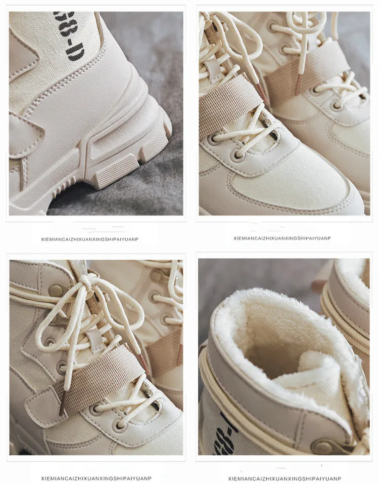 Ms./бархатные Ботинки martin, визуально увеличивающие рост; новые зимние ботинки; зимние ботинки в британском стиле для студентов; хлопковая обувь; женские ботинки