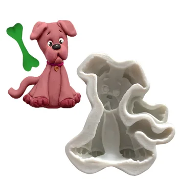 

Cute puppy shape silicone mold Resin DIY cake chocolate bread dessert Mousse fondant mold kitchen Baking decoration tool