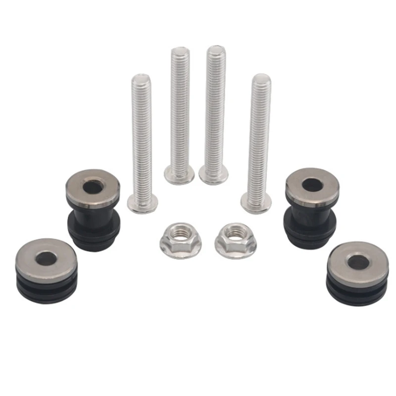 Motorcycle Sissy Bar Backrest Detachable Docking Hardware Bolt Kit for