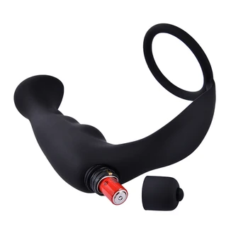 10 Speeds Men vibrating Delay Premature Lock Anal Toys Butt Plug Masturbator for Man Anal Vibrators Anal Plug Adult Toys 4