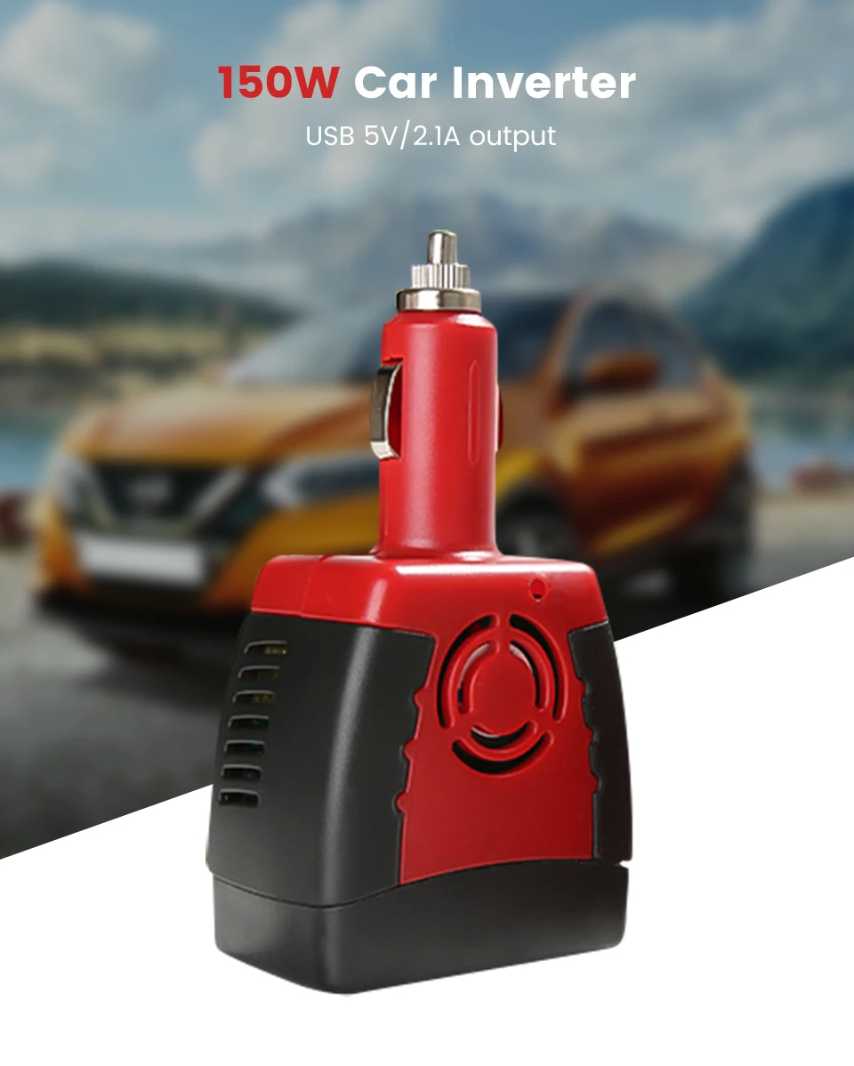 AOSHIKE 1 шт. 150 Вт/75 Вт DC 12 В к AC 220 В Автомобильный Инвертор адаптер с USB зарядным устройством DC 12 В к AC 110 В аксессуары для автомобильной электроники